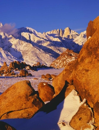 Picture of CA, SIERRA NEVADA MT WHITNEY AND LONE PINE PEAK