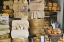 Picture of NETHERLANDS, AMSTERDAM VARIOUS CHEESES DISPLAYED