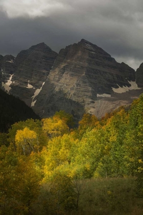 Picture of COLORADO STORM OVER MAROON BELLS PEAKS