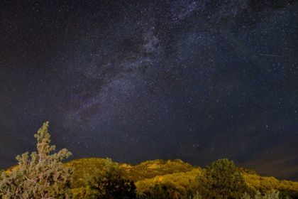 Picture of USA, COLORADO MILKY WAY ABOVE MOUNTAINS