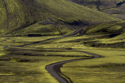 Picture of ICELAND ROAD CURVES THROUGH GREEN COUNTRYSIDE
