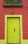 Picture of MEXICO, TLAQUEPAQUE WALL WITH LIME GREEN DOOR