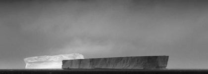 Picture of ANTARCTICA, TABULAR ICEBERGS IN SUN AND SHADOW