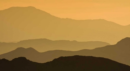 Picture of CA, DEATH VALLEY NP LAYERS OF RECEDING RIDGES