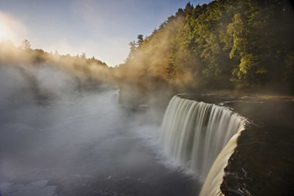 Picture of MICHIGAN AUTUMN SUNRISE ON TAHQUAMENON FALLS