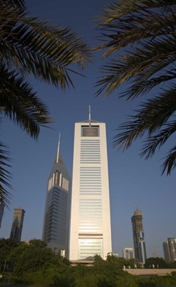 Picture of UAE, DUBAI JUMEIRAH EMIRATES TOWERS IN MORNING