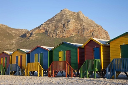 Picture of BEACH HUTS, MUIZENBERG, CAPE TOWN, SOUTH AFRICA