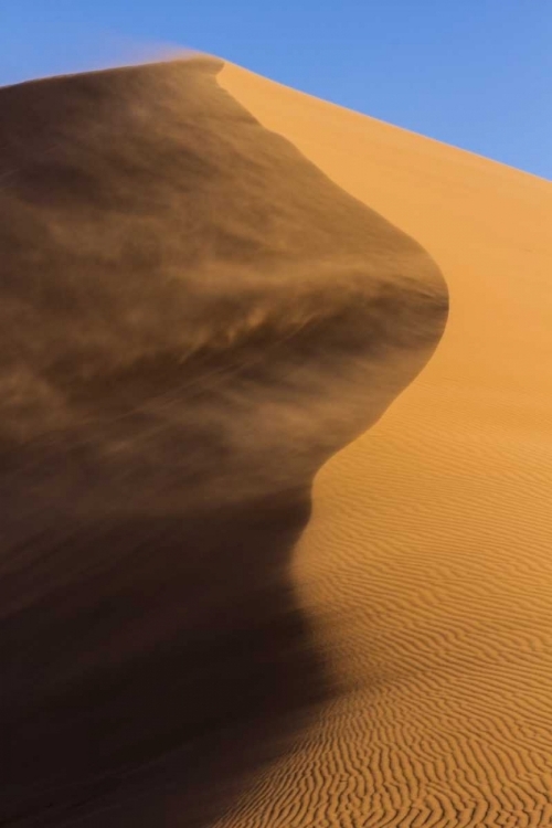 Picture of NAMIBIA, NAMIB-NAUKLUFT NP BLOWING SAND ON DUNE