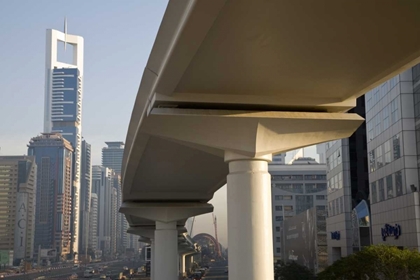 Picture of UAE, DUBAI METRO TRANSIT ALONG SHEIK ZAYED ROAD