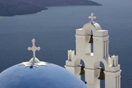 Picture of GREECE, SANTORINI CHURCH OVERLOOKING THE AEGEAN