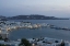 Picture of GREECE, MYKONOS, HORA EVENING OVERLOOKING HARBOR