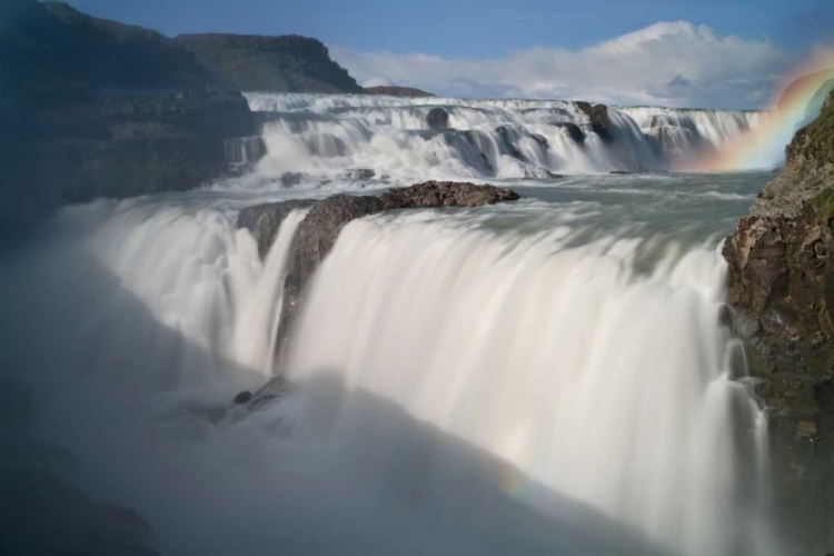 Picture of ICELAND THE HVITA RIVER AND GULLFOSS WATERFALL