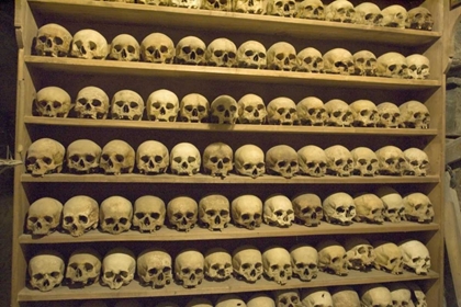 Picture of GREECE, METEORA SKULL AT GRAND METEORA MONASTERY