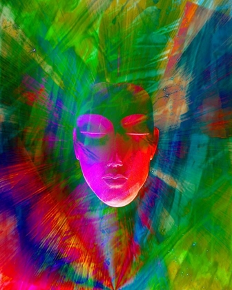 Picture of ABSTRACT OF MEDITATING HUMAN FACE