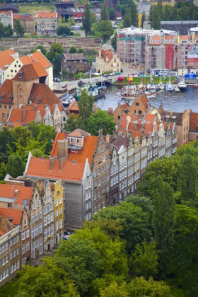 Picture of POLAND, GDANSK VIEW OF BUILDINGS AND BAY
