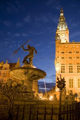 Picture of POLAND, GDANSK NEPTUNE STATUE IN FOUNTAIN