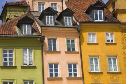 Picture of POLAND, WARSAW CLOSE-UP OF BUILDING FACADE