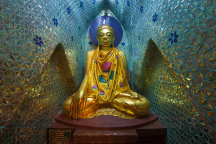 Picture of MYANMAR, YANGON BUDDHA IN SHWEDAGON TEMPLE