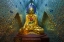 Picture of MYANMAR, YANGON BUDDHA IN SHWEDAGON TEMPLE