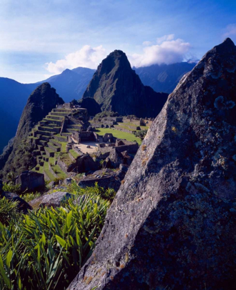 Picture of PERU, ANDES MOUNTAINS RUINS OF MACHU PICCHU