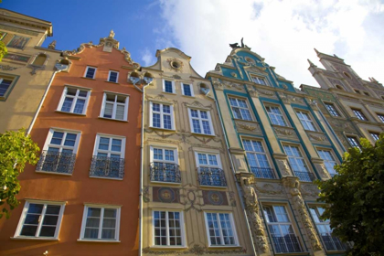 Picture of EUROPE, POLAND, GDANSK CLOSE-UP OF BUILDINGS