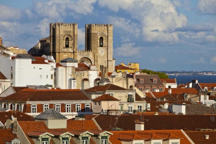 Picture of PORTUGAL, LISBON LISBON CATHEDRAL IN DAYTIME