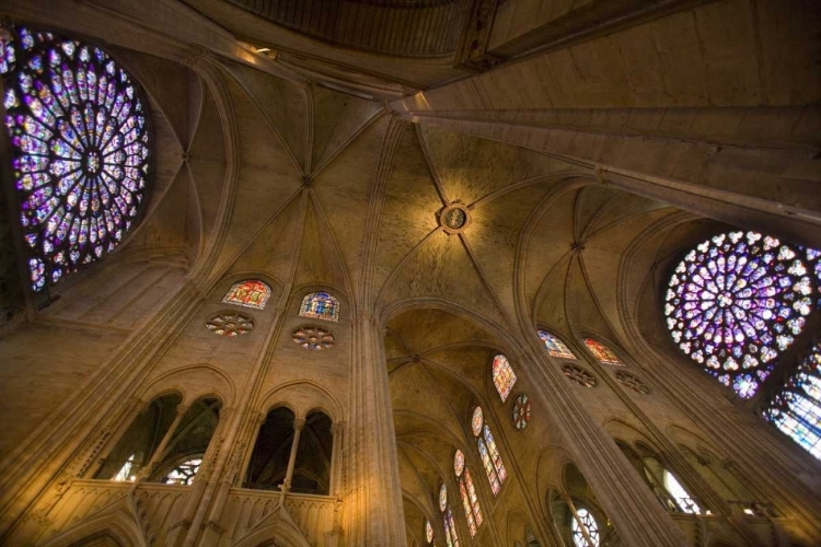 Picture of FRANCE, PARIS INTERIOR OF NOTRE DAME CATHEDRAL