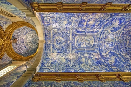 Picture of PORTUGAL, ALMANCIL ST LAWRENCE CHURCH CEILING