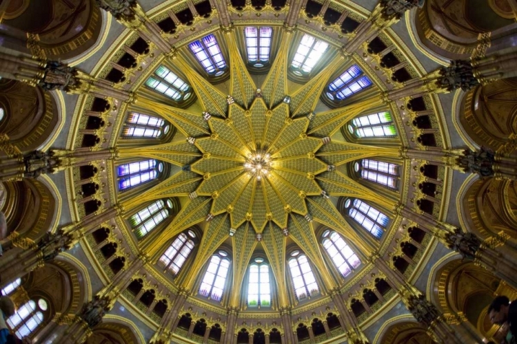 Picture of HUNGARY, BUDAPEST PARLIAMENT BUILDING INTERIOR