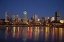 Picture of CANADA, MONTREAL NIGHT OVER DOWNTOWN AND RIVER