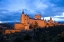 Picture of EUROPE, SPAIN, SEGOVIA ALCAZAR CASTLE AT SUNSET