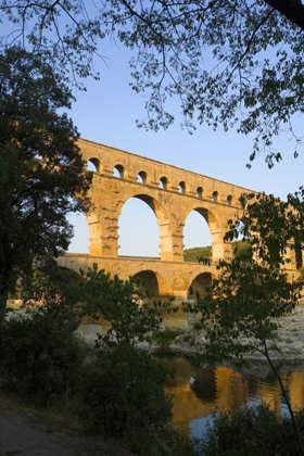 Picture of FRANCE, AVIGNON THE PONT DU GARD ROMAN AQUEDUCT