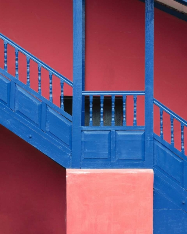 Picture of PERU, NEAR CUSCO ARCHITECTURAL DETAIL OF STAIRS