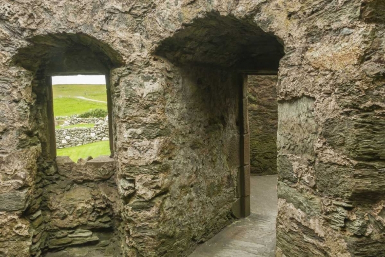 Picture of SCOTLAND, SHETLAND ISLANDS MUNESS CASTLE RUINS