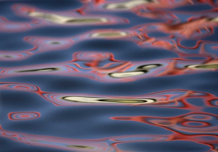 Picture of NEW MEXICO, SOCORRO RED PATTERNS IN WATER