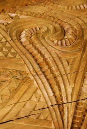 Picture of NEW ZEALAND, ROTORUA MAORI WOOD CARVING PATTERNS