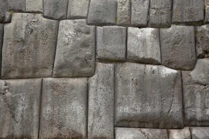 Picture of PERU, CUZCO INCA WALL AT FORT SACSAYHUAMAN RUINS