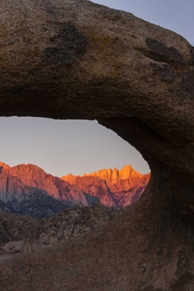 Picture of CA, ALABAMA HILLS MT WHITNEY FROM MOBIUS ARCH
