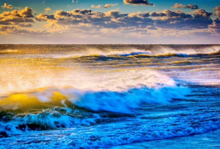 Picture of VA, CHINCOTEAGUE ISL SHORELINE SCENIC AT SUNRISE