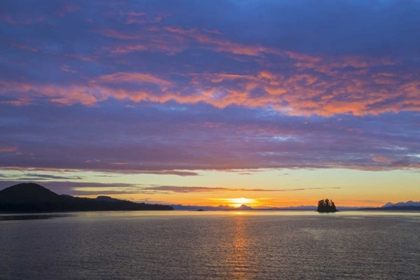Picture of ALASKA SUNSET ON FLYNN COVE