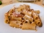 Picture of ITALY, POSITANO DISPLAY PLATE OF RIGATONI