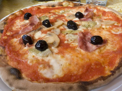 Picture of ITALY, POSITANO PLATE OF NEAPOLITAN PIZZA