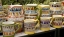 Picture of ITALY, POSITANO CERAMIC PITCHERS AND MUGS