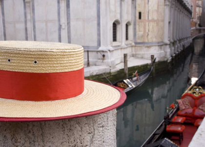Picture of ITALY, VENICE DETAIL OF A GONDOLIERS HAT