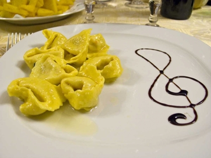 Picture of ITALY, CENTO A PLATE OF CHEESE TORTELLINI