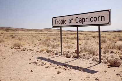 Picture of NAMIBIA SIGN MARKS THE TROPIC OF CAPRICORN