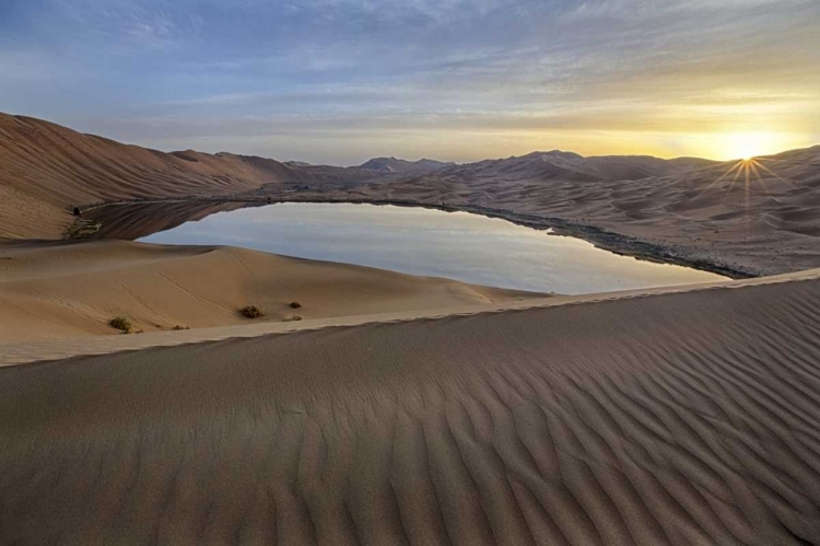 Picture of CHINA SUNRISE OVER THE BADAIN JARAN DESERT