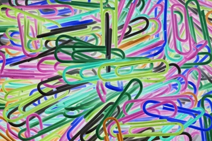 Picture of ABSTRACT OF MULTICOLORED PAPER CLIPS