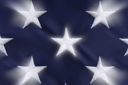 Picture of ABSTRACT OF BLURRED STARS ON THE AMERICAN FLAG