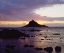 Picture of HAWAII, MAUI SUNRISE OVER THREE PALM TREE ISLAND